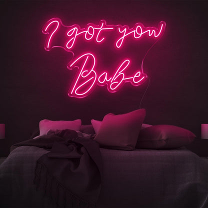 I Got You Babe White Led Neon Sign For Couples Bedroom Decor | Shineneon