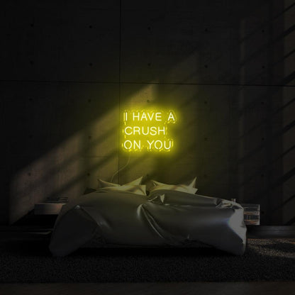 I Have A Crush On You Led Neon Sign For Romantic Bedroom Wall Decor | Shineneon