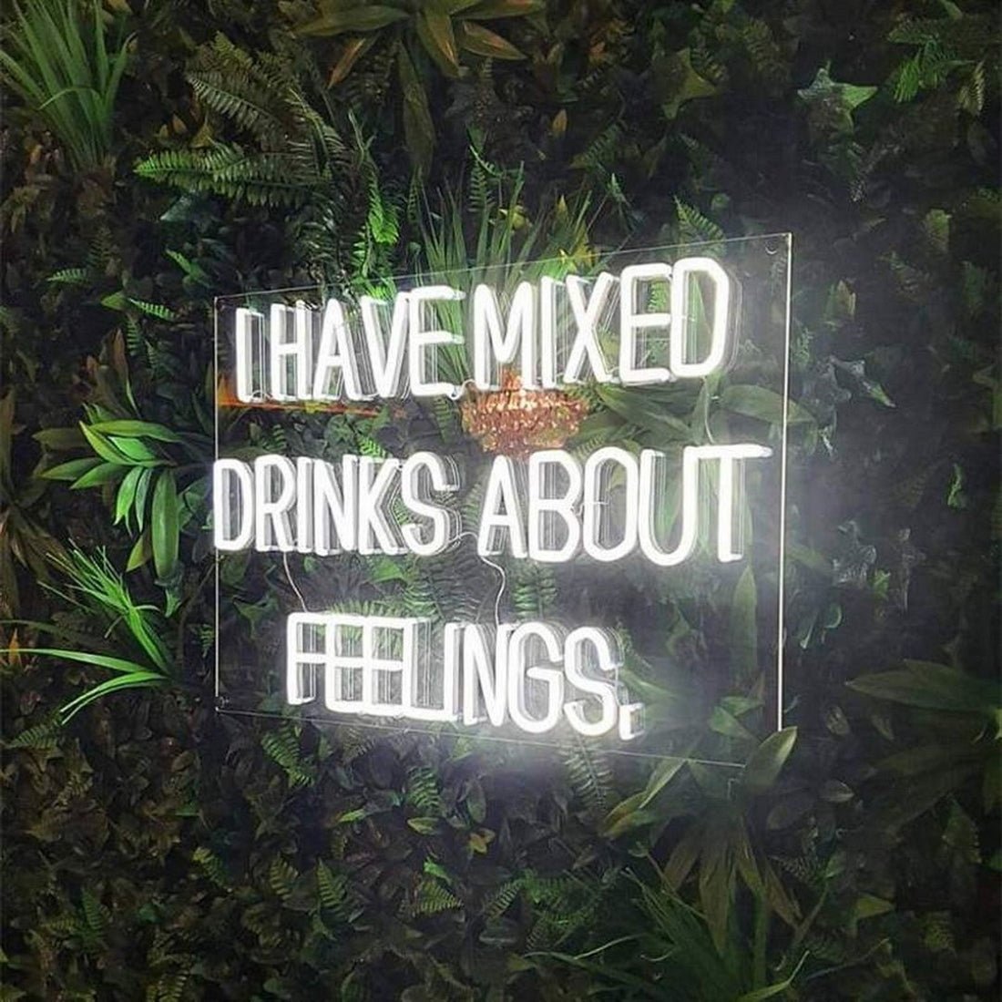 I Have Mixed Drinks About Feelings Led Sign Business Neon Signs - Shineneon
