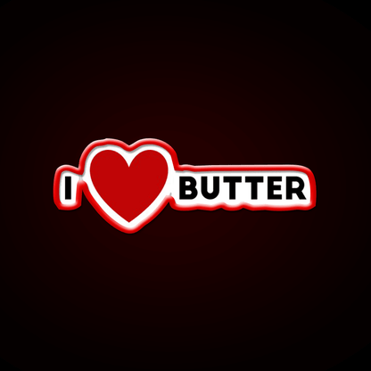 I Heart Butter Fast Food Led Neon Sign For Burger Place Rgb Color - Shineneon
