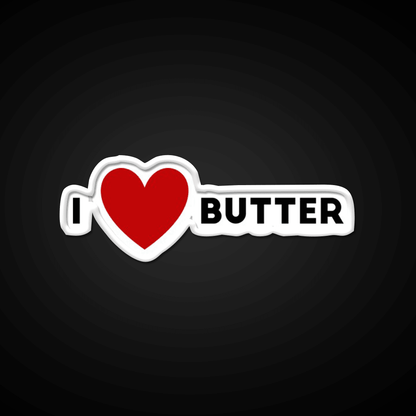 I Heart Butter Fast Food Led Neon Sign For Burger Place Rgb Color - Shineneon