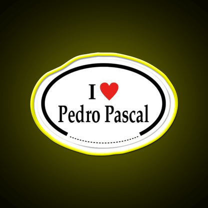 I Heart Pedro Pascal Whiskey Drink Bar Led Neon Sign Rgb Color - Shineneon