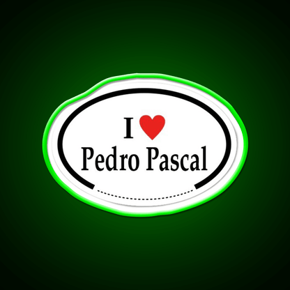 I Heart Pedro Pascal Whiskey Drink Bar Led Neon Sign Rgb Color - Shineneon