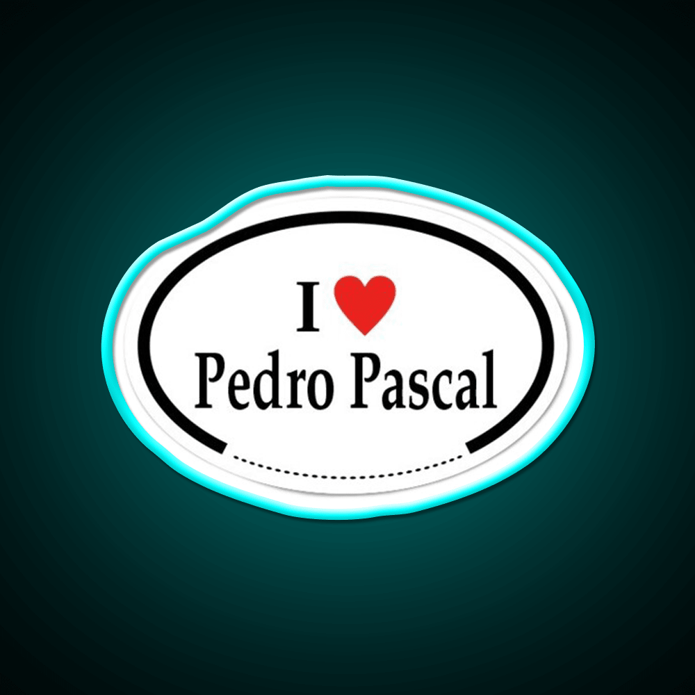 I Heart Pedro Pascal Whiskey Drink Bar Led Neon Sign Rgb Color - Shineneon