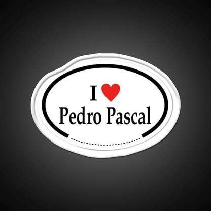 I Heart Pedro Pascal Whiskey Drink Bar Led Neon Sign Rgb Color - Shineneon