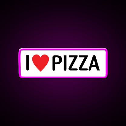 I Heart Pizza Fast Food Led Neon Sign For Burger Place Rgb Color - Shineneon