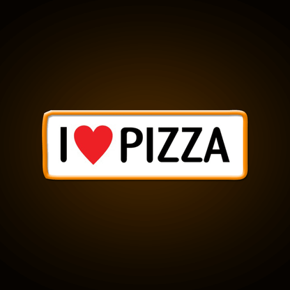 I Heart Pizza Fast Food Led Neon Sign For Burger Place Rgb Color - Shineneon