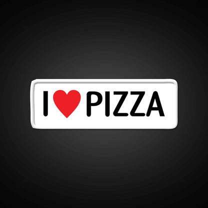 I Heart Pizza Fast Food Led Neon Sign For Burger Place Rgb Color - Shineneon