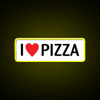 I Heart Pizza Fast Food Led Neon Sign For Burger Place Rgb Color - Shineneon