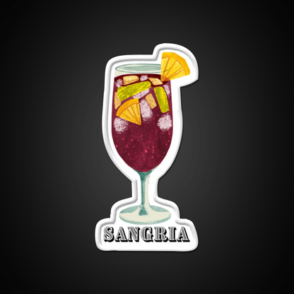 I Just Love Sangria Cocktail Bar Decor Led Neon Sign Rgb Color - Shineneon
