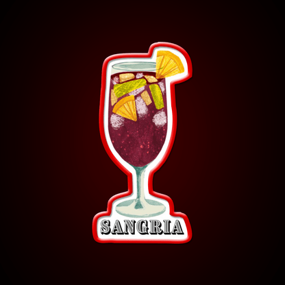 I Just Love Sangria Cocktail Bar Decor Led Neon Sign Rgb Color - Shineneon