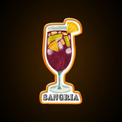 I Just Love Sangria Cocktail Bar Decor Led Neon Sign Rgb Color - Shineneon