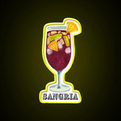 I Just Love Sangria Cocktail Bar Decor Led Neon Sign Rgb Color - LED neon sign view 7