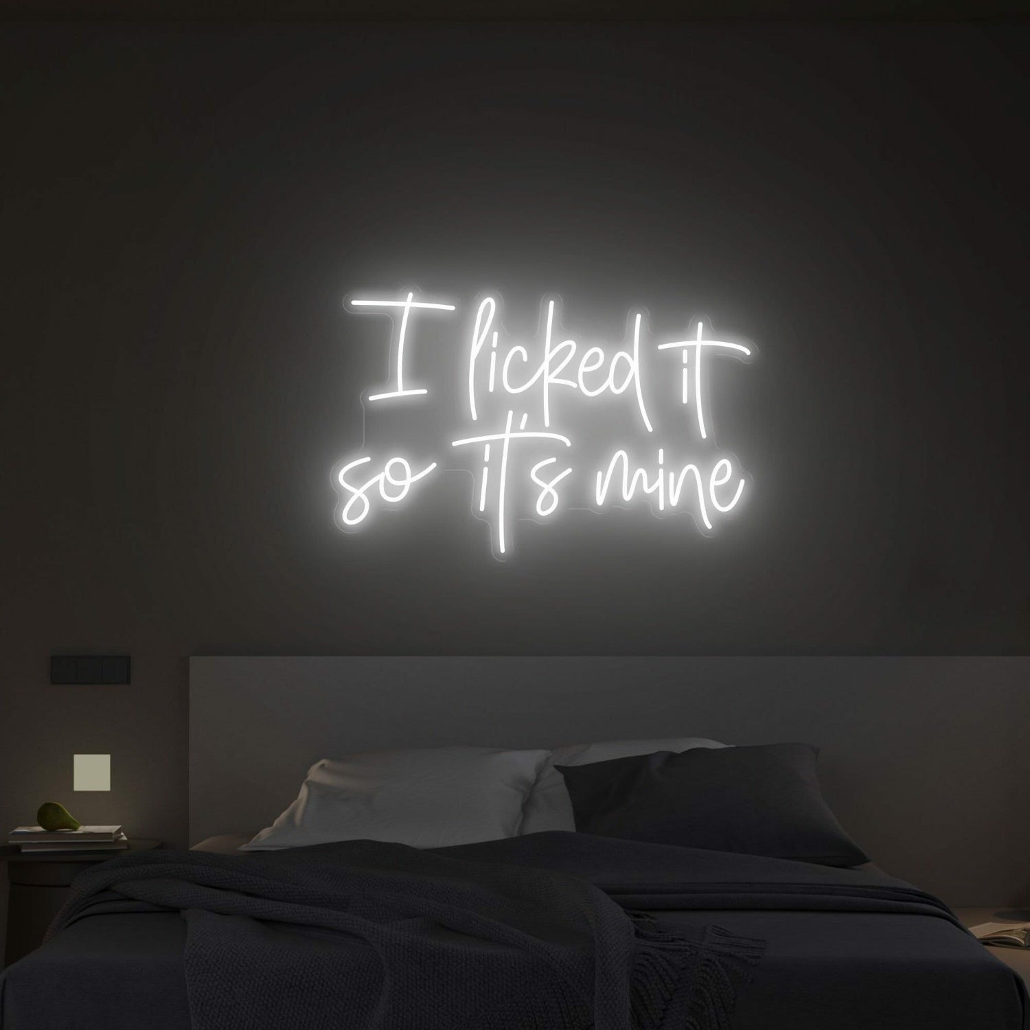 I Licked It So Its Mine Led Neon Sign Wall Decfor Bars Parties - Shineneon