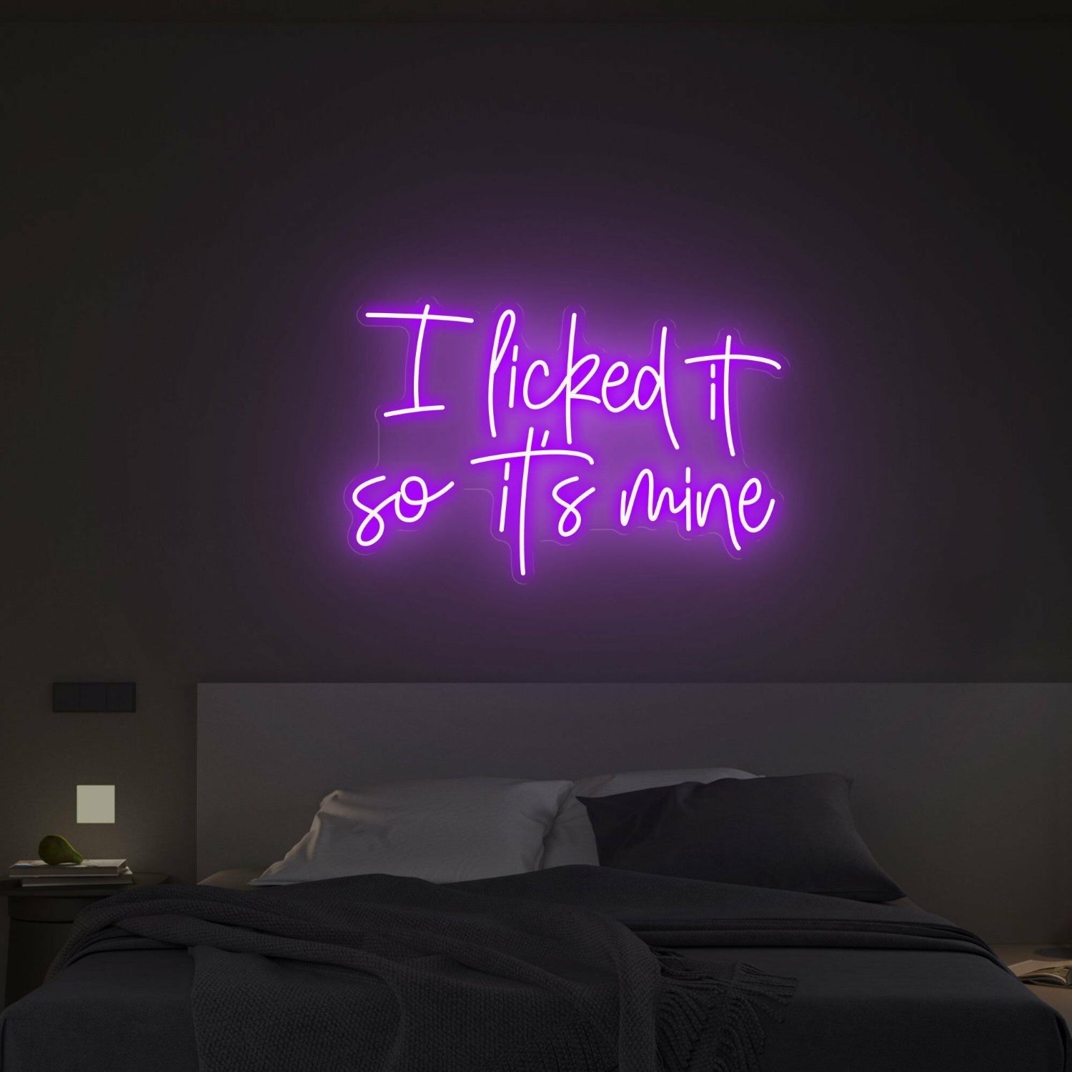 I Licked It So Its Mine Led Neon Sign Wall Decfor Bars Parties - Shineneon