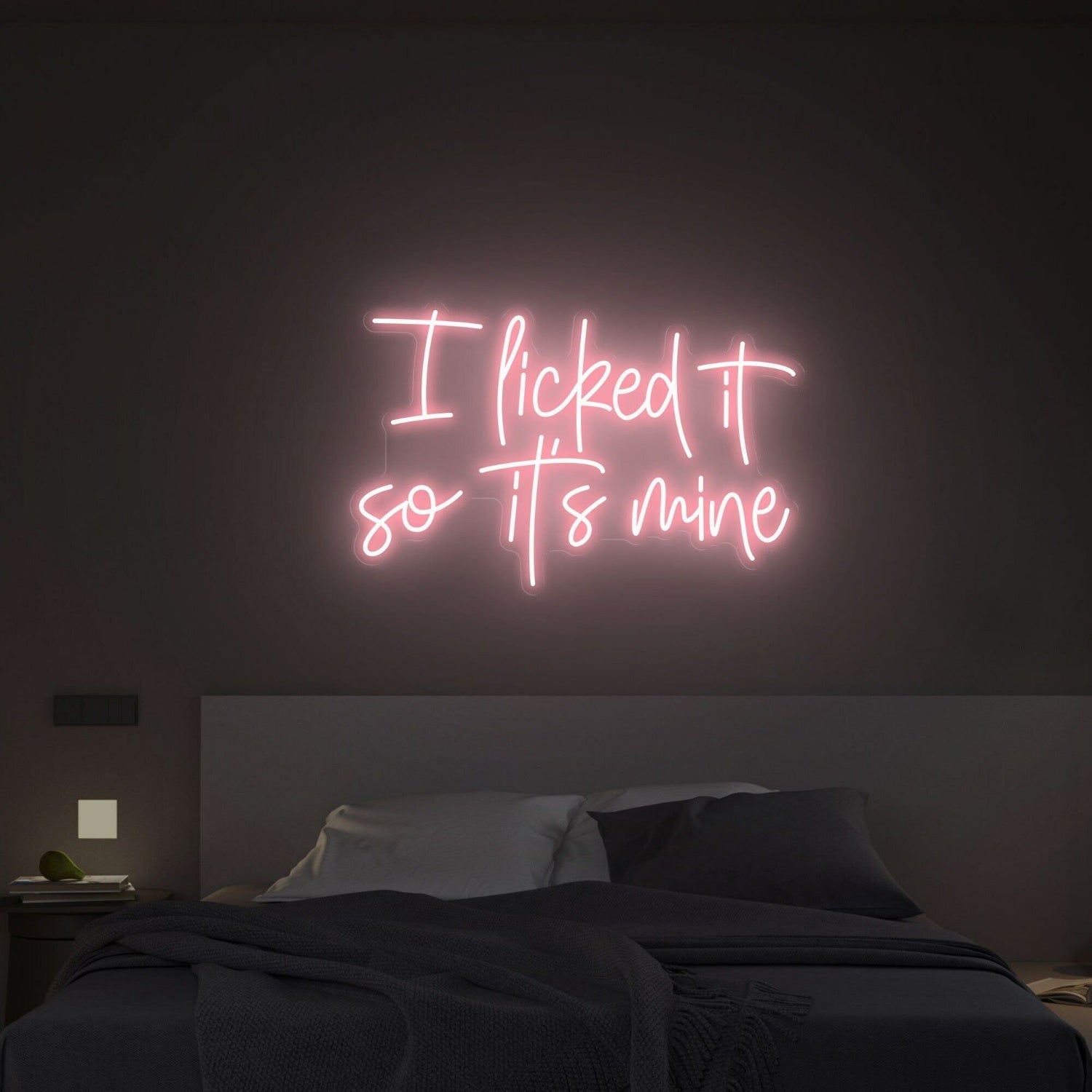 I Licked It So Its Mine Led Neon Sign Wall Decfor Bars Parties - Shineneon
