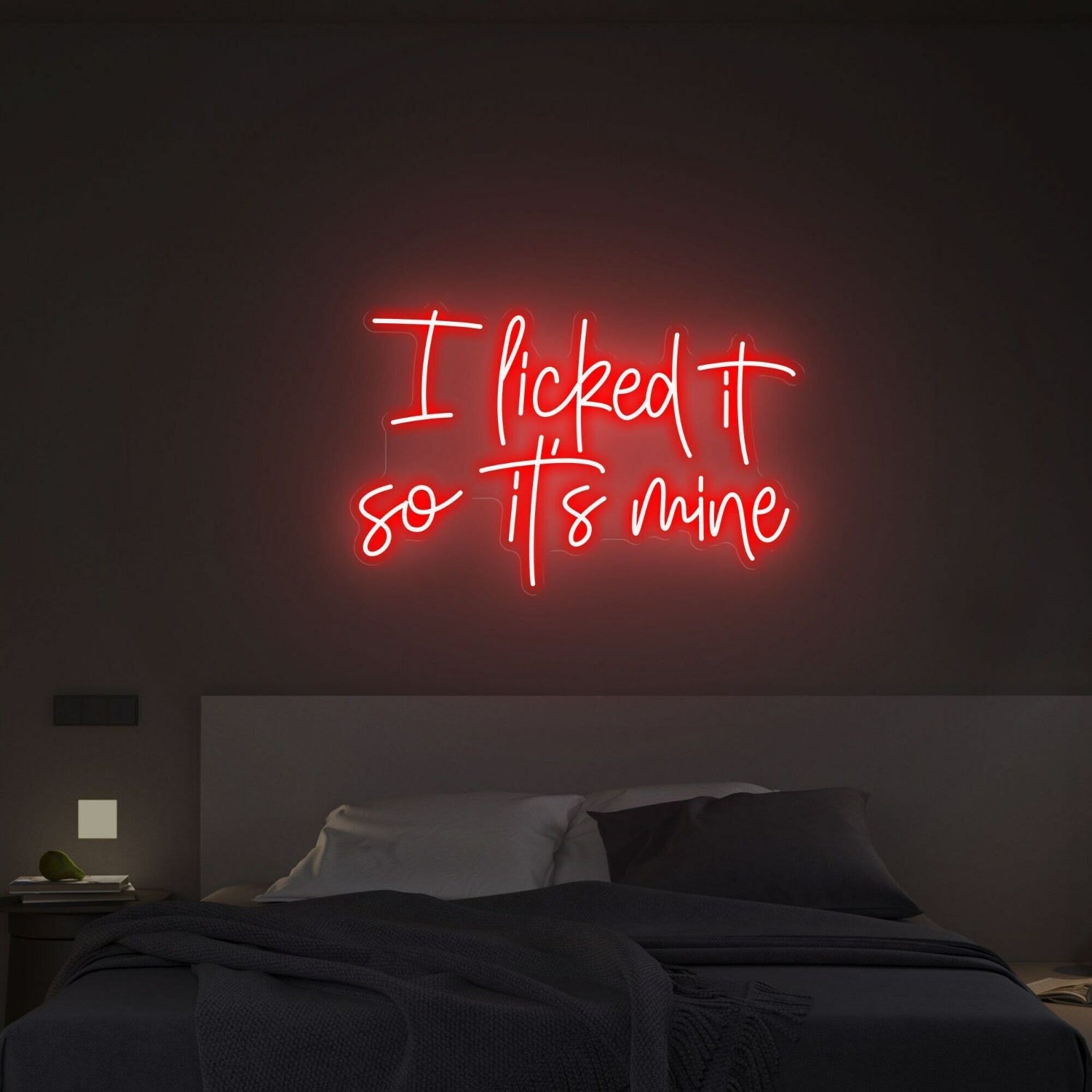 I Licked It So Its Mine Led Neon Sign Wall Decfor Bars Parties - Shineneon