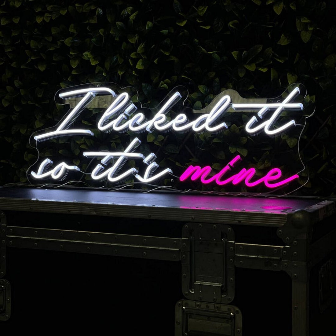 I Licked It So Its Mine Led Sign Business Neon Signs Wall Decor