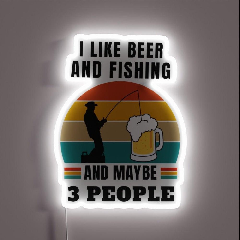 I Like Beer And Fishing Rgb Led Neon Sign - Shineneon