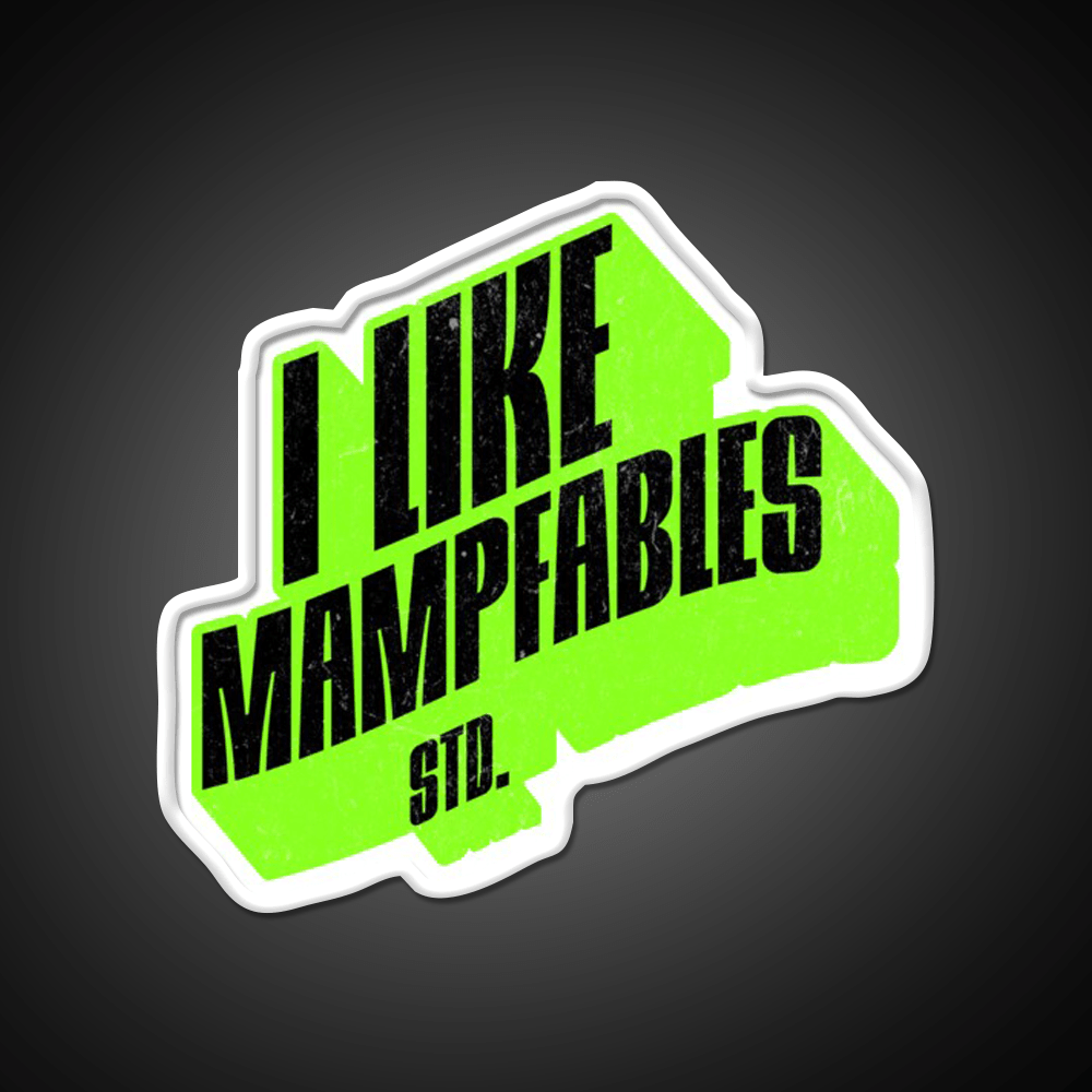 I Like Mampfables Live Healthy Fast Food Led Neon Sign For Burger Place Rgb Color - Shineneon