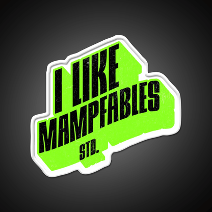 I Like Mampfables Live Healthy Fast Food Led Neon Sign For Burger Place Rgb Color - Shineneon