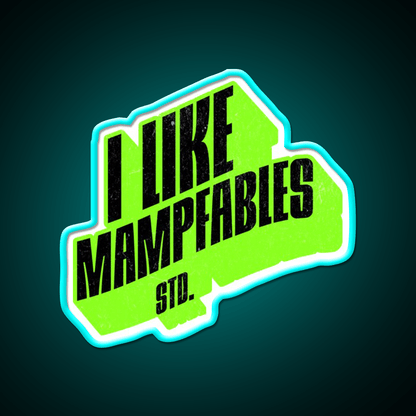 I Like Mampfables Live Healthy Fast Food Led Neon Sign For Burger Place Rgb Color - Shineneon