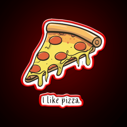 I Like Pizza Fast Food Led Neon Sign For Burger Place Rgb Color - Shineneon