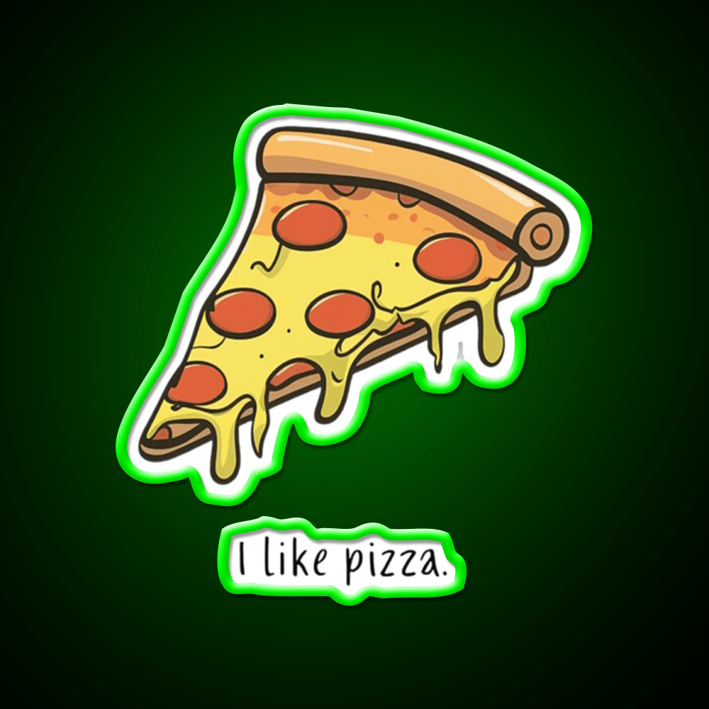 I Like Pizza Fast Food Led Neon Sign For Burger Place Rgb Color - Shineneon
