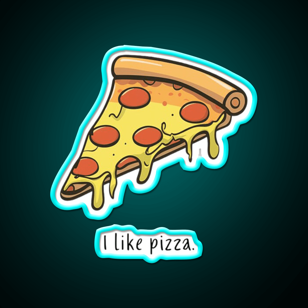 I Like Pizza Fast Food Led Neon Sign For Burger Place Rgb Color - Shineneon