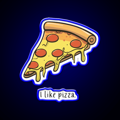 I Like Pizza Fast Food Led Neon Sign For Burger Place Rgb Color - Shineneon