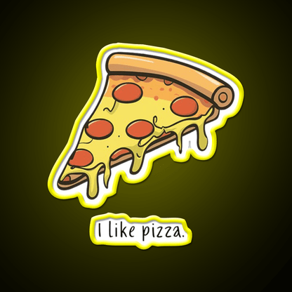 I Like Pizza Fast Food Led Neon Sign For Burger Place Rgb Color - Shineneon