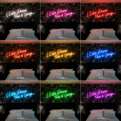 I Like Where This Is Going LED Neon Sign - 05 Color Grid
