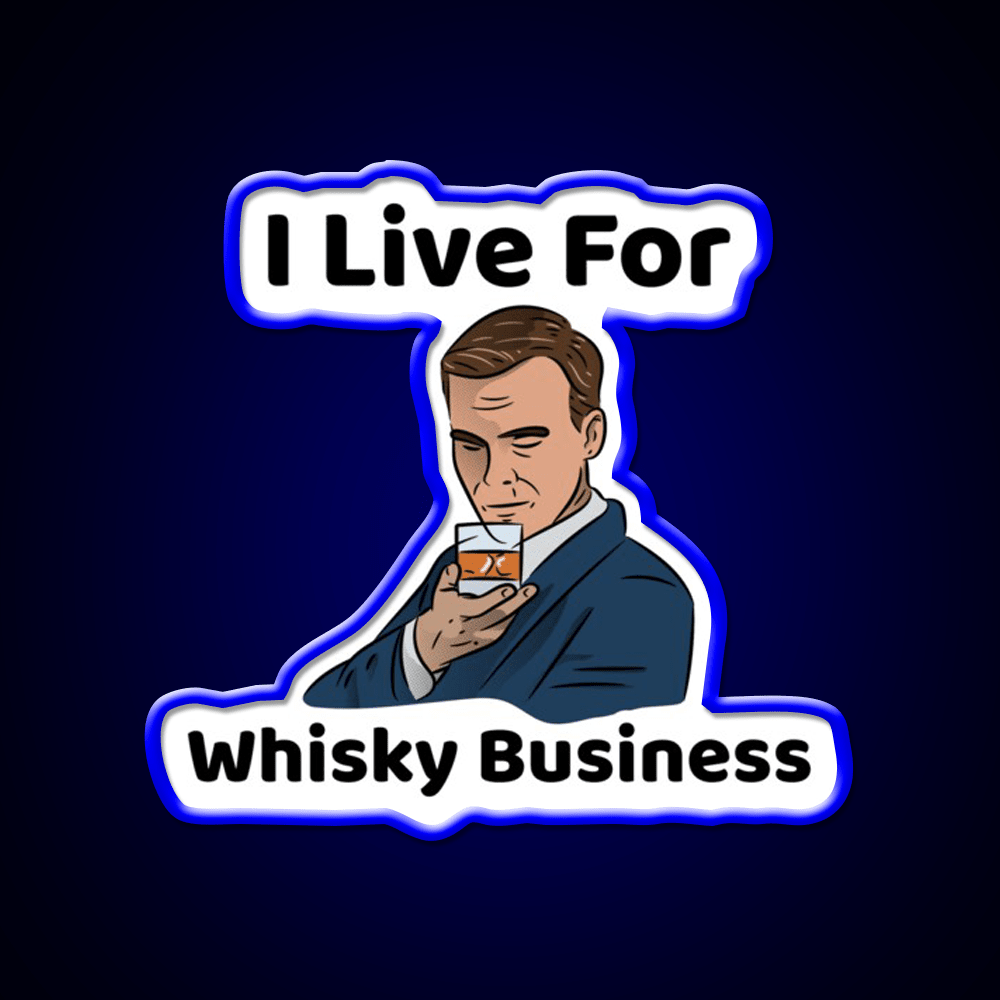 I Live For Whisky Business Whiskey Drink Bar Led Neon Sign Rgb Color - Shineneon