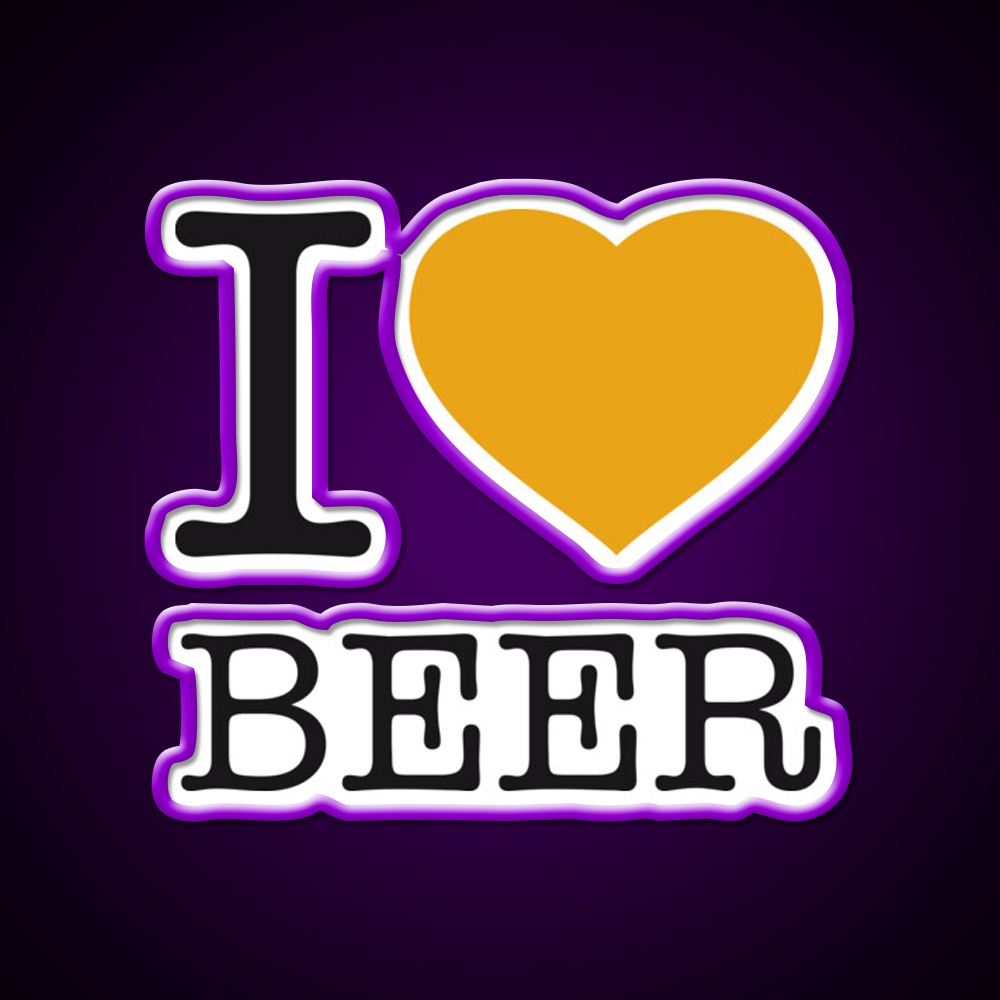 I Love Beer Bar Decor Led Neon Sign Rgb Color - LED neon sign view 9