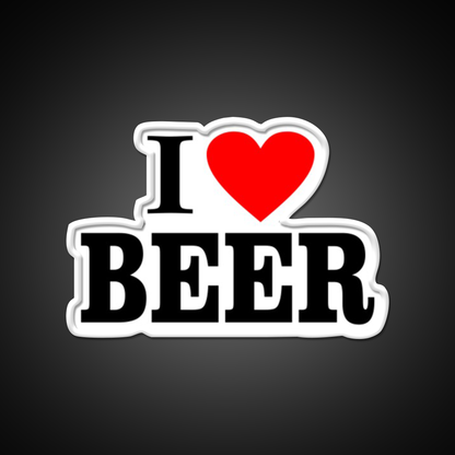 I Love Beer Bar Decor Led Neon Sign Wall Art Rgb Color - LED neon sign view 11