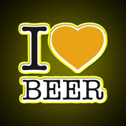 I Love Beer Bar Decor Led Neon Sign Rgb Color - LED neon sign view 7