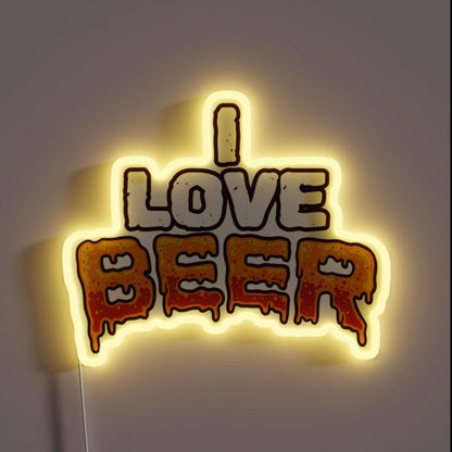 I Love Beer Rgb Led Neon Sign - Shineneon