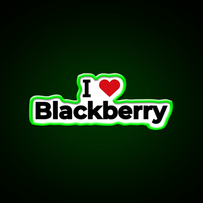 I Love Blackberry Snack Food Led Neon Sign Rgb Color - Shineneon