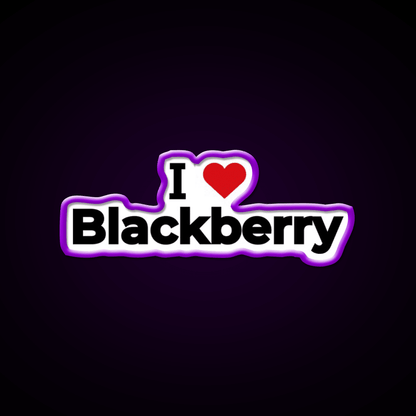 I Love Blackberry Snack Food Led Neon Sign Rgb Color - Shineneon