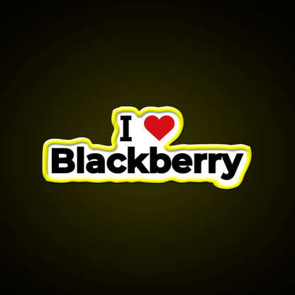 I Love Blackberry Snack Food Led Neon Sign Rgb Color - Shineneon