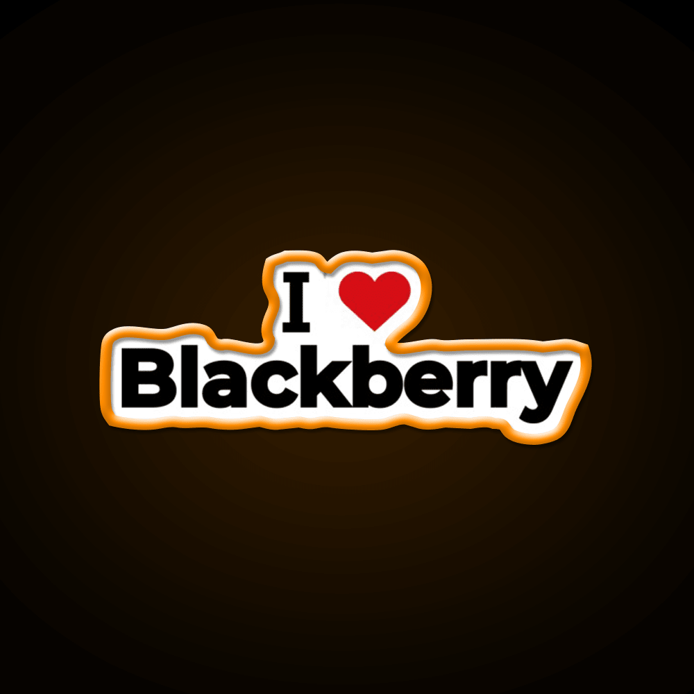 I Love Blackberry Snack Food Led Neon Sign Rgb Color - Shineneon