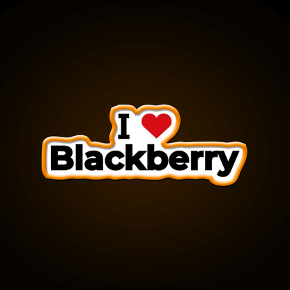 I Love Blackberry Snack Food Led Neon Sign Rgb Color - Shineneon