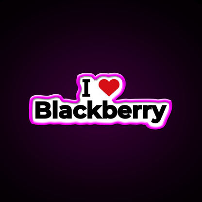 I Love Blackberry Snack Food Led Neon Sign Rgb Color - Shineneon