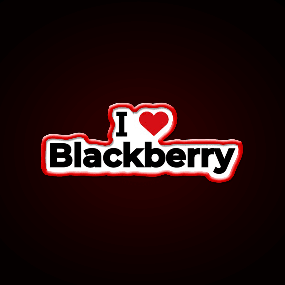 I Love Blackberry Snack Food Led Neon Sign Rgb Color - Shineneon