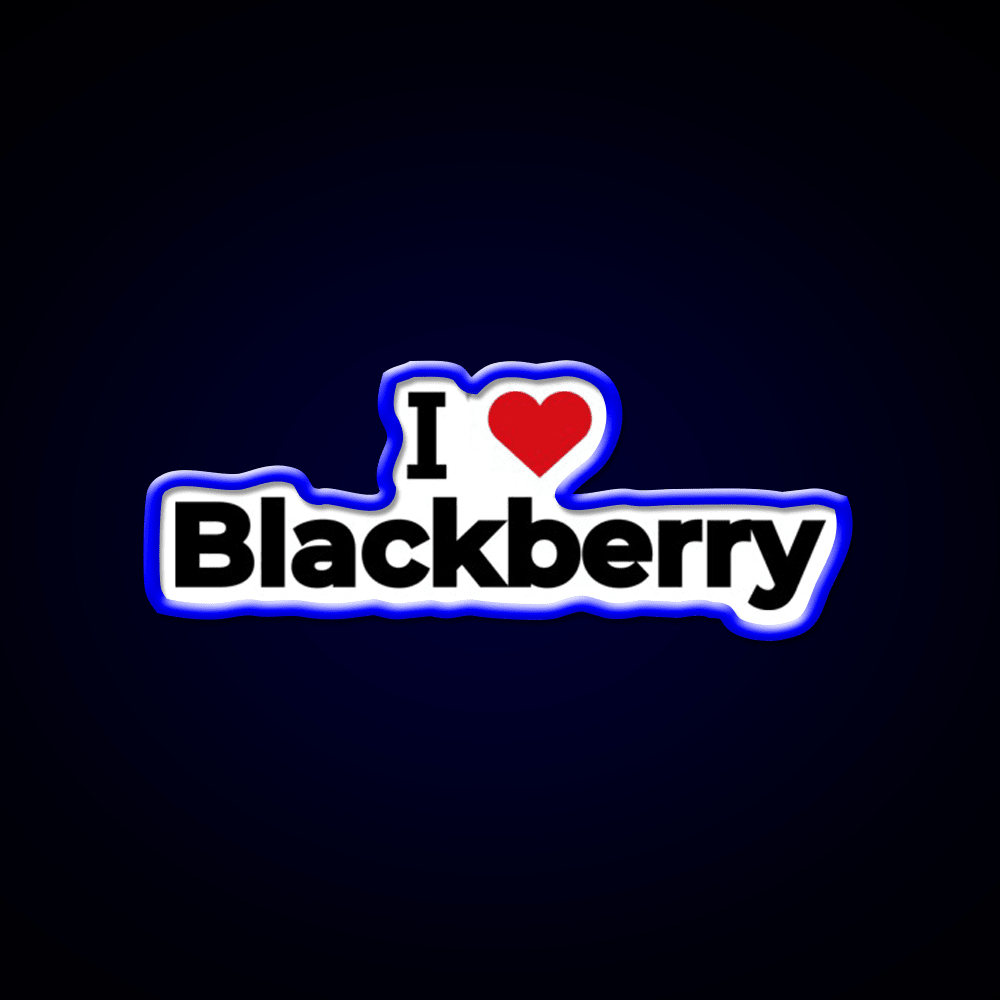 I Love Blackberry Snack Food Led Neon Sign Rgb Color - Shineneon