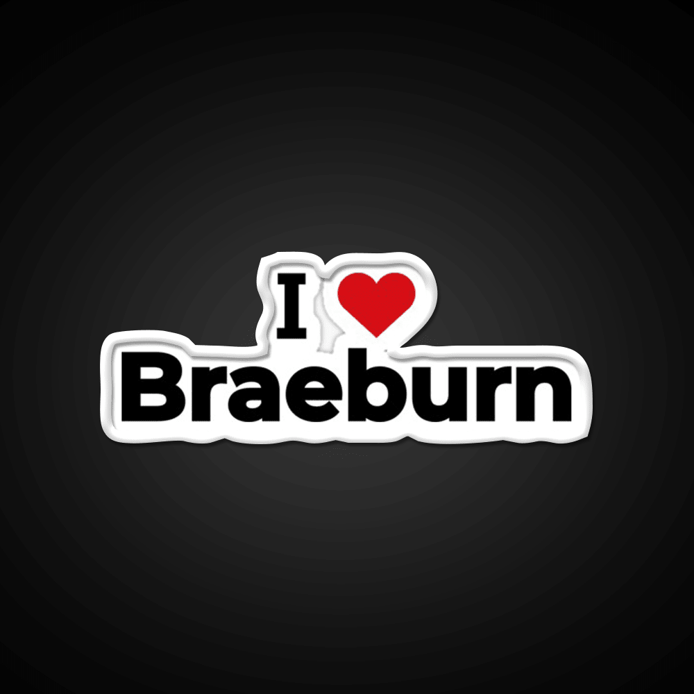 I Love Braeburn Snack Food Led Neon Sign Rgb Color - Shineneon
