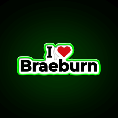 I Love Braeburn Snack Food Led Neon Sign Rgb Color - Shineneon
