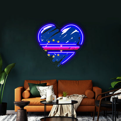 I Love Cape Verde Wall Artwork Neon Signs