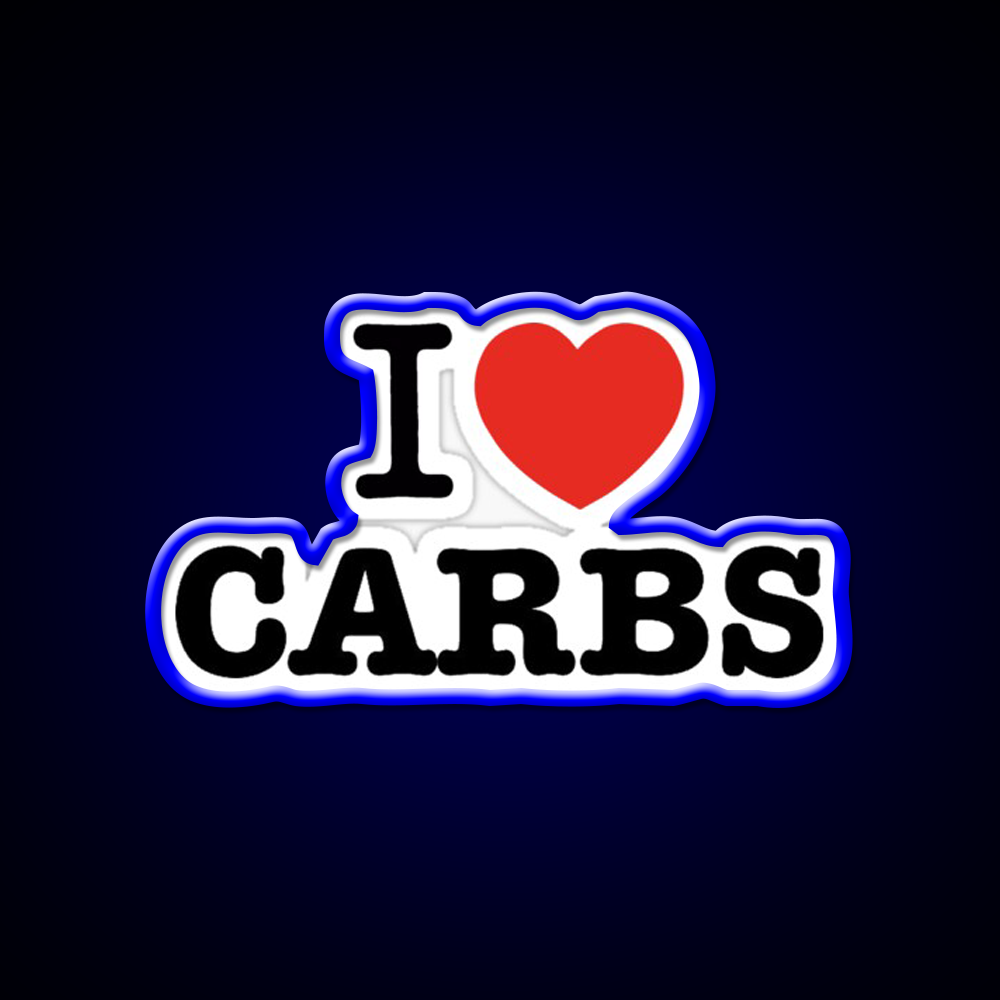 I Love Carbs Gym Fitness Led Neon Sign Rgb Color