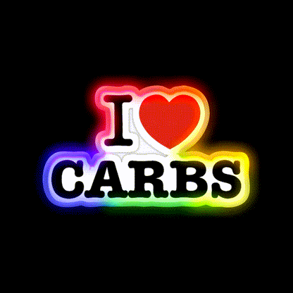 I Love Carbs Gym Fitness Led Neon Sign Rgb Color